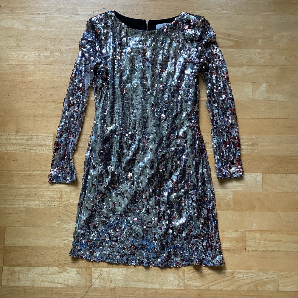 Mini Sequin Pixie Dress by Mark + James by Badgley Mischka Womens Size L…